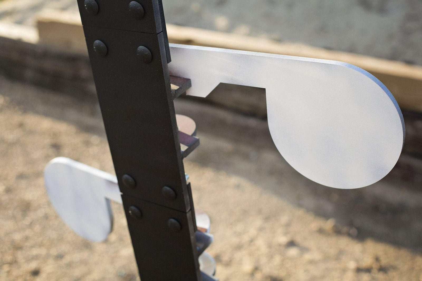 AR500 Rifle Rated Modular Dueling Tree front closeup