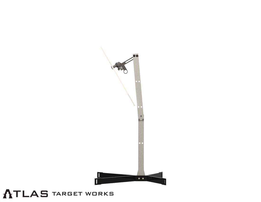 close range ar500 ipsc ac zone target 48" tall side view