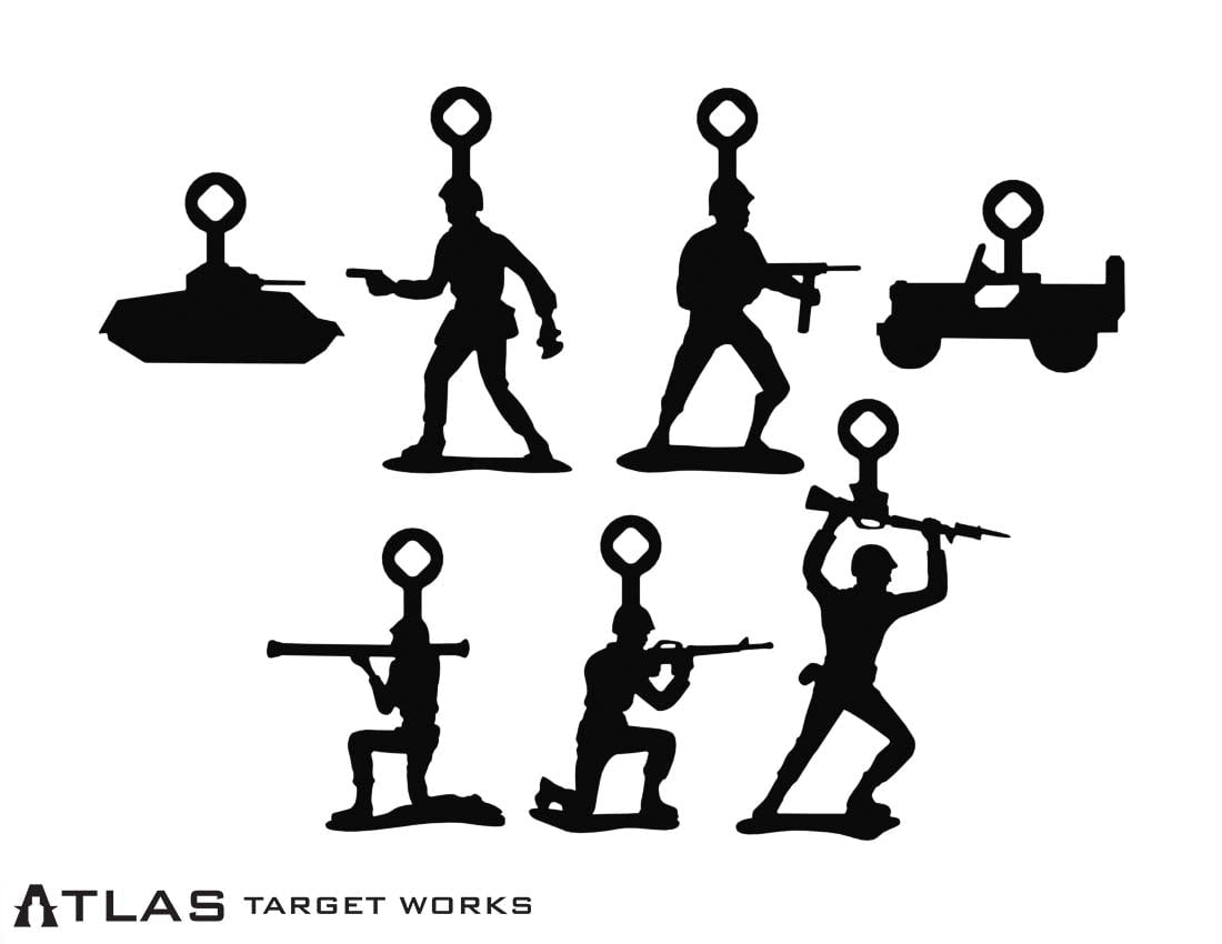 Green Army Men Rimfire Target - Group Photo