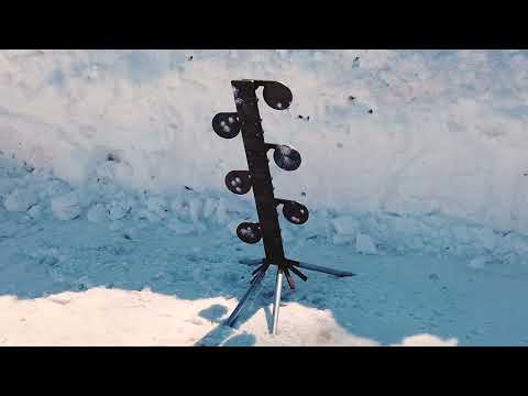 1/4" AR500 Rimfire Dueling Tree - target in action video