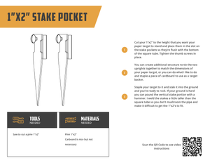 1"x2" Stake Pocket Assembly Instructions