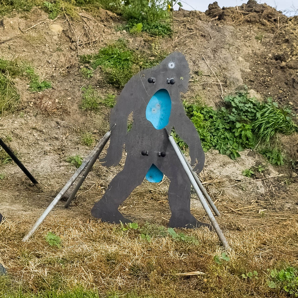 3ft bigfoot steel target on mobile stand