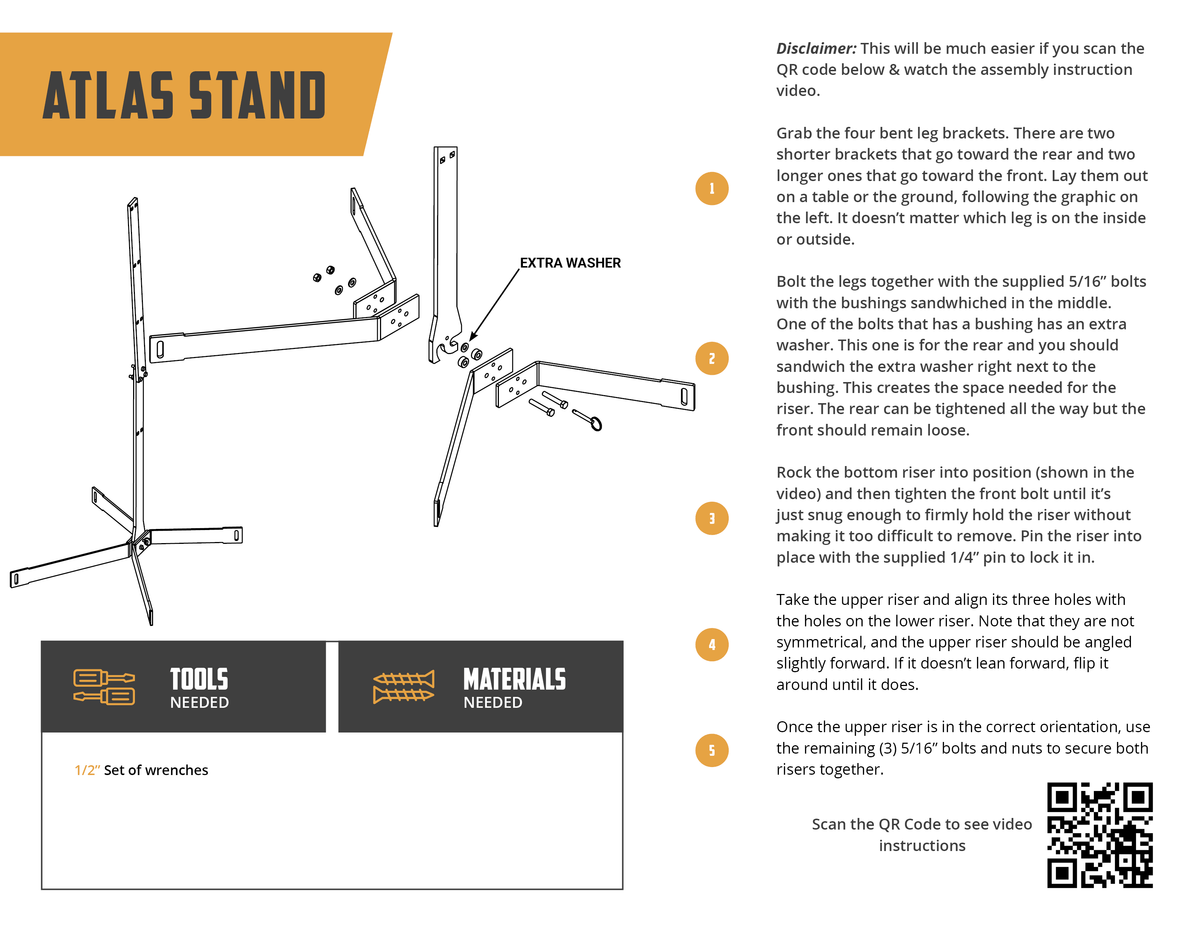 ATLAS target stand assembly instructions
