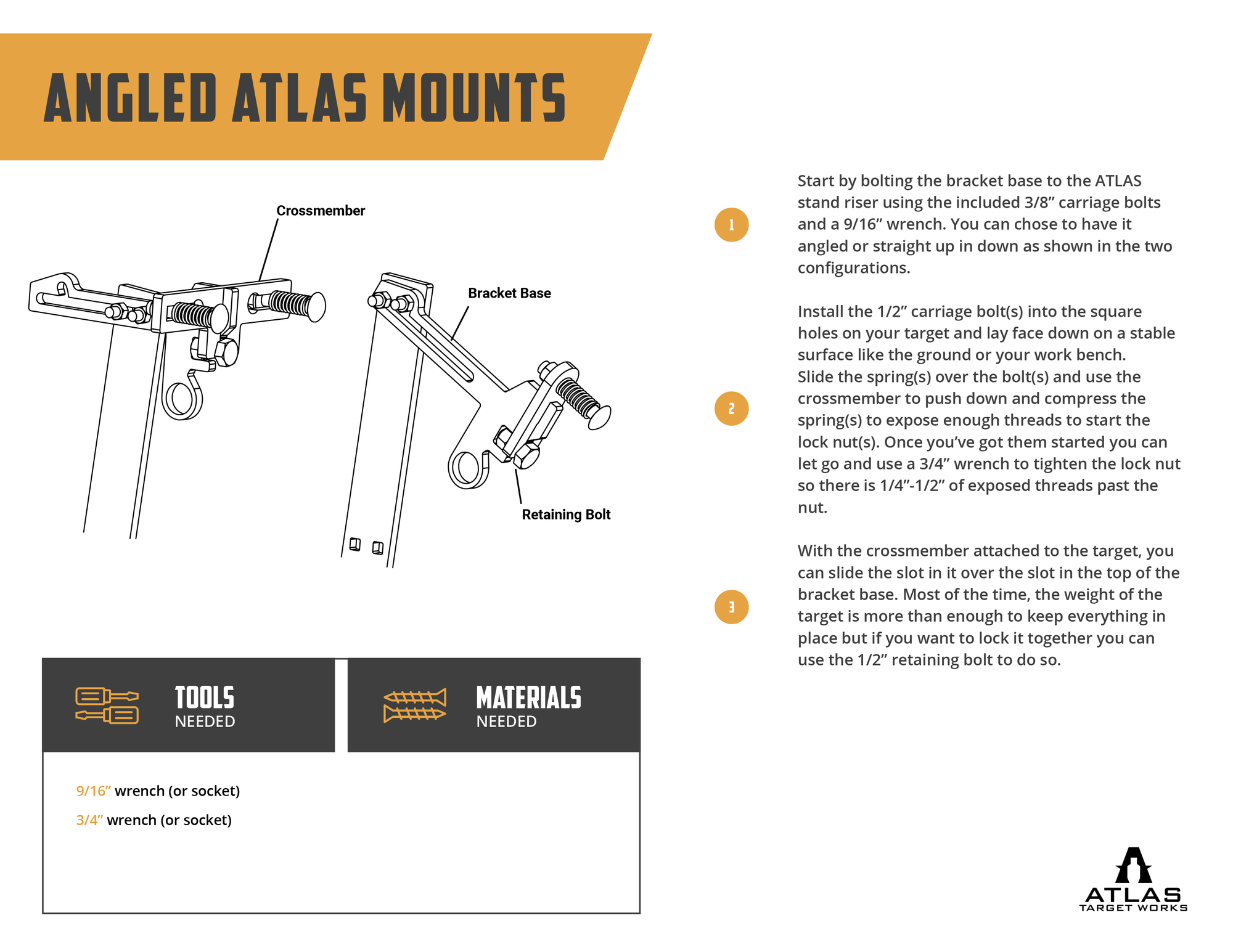 angled atlas mount assembly instructions