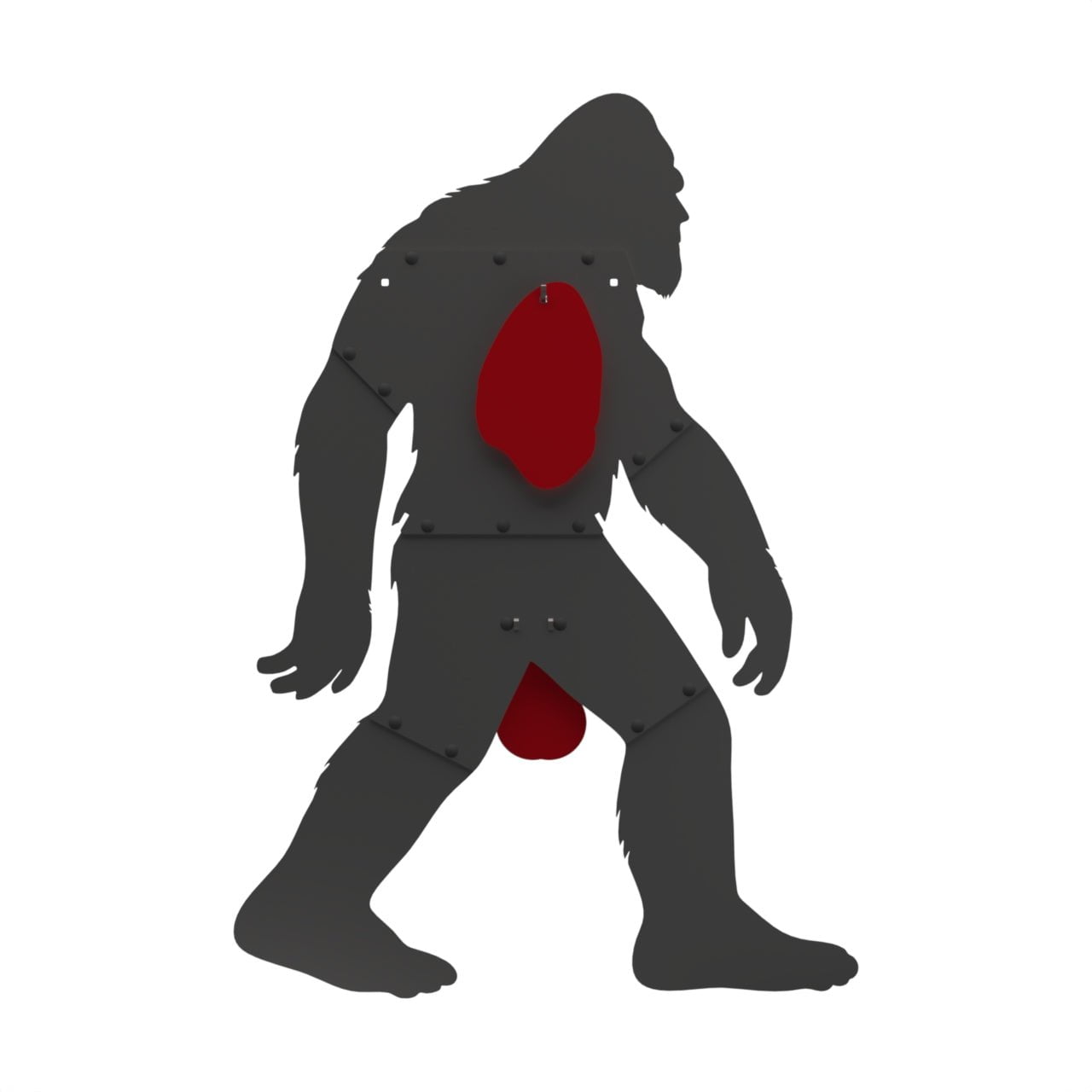 bigfoot/sasquatch target-full SR500+/AR500 with reactive chest vitals and balls