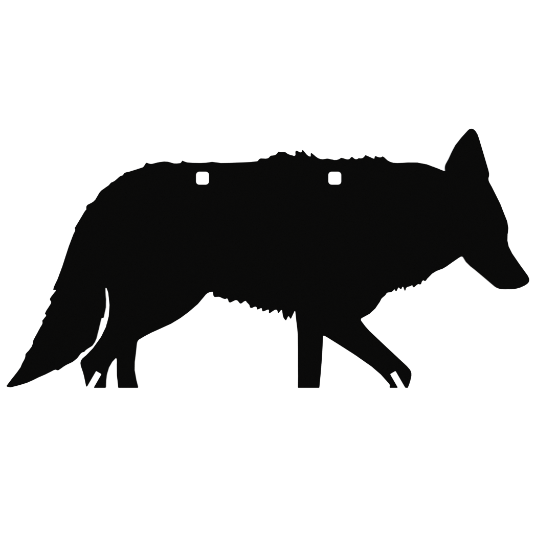 12"x24" coyote silhouette target