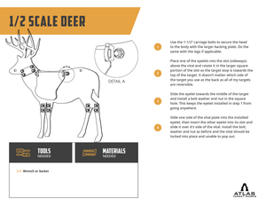 half scale deer assembly instructions