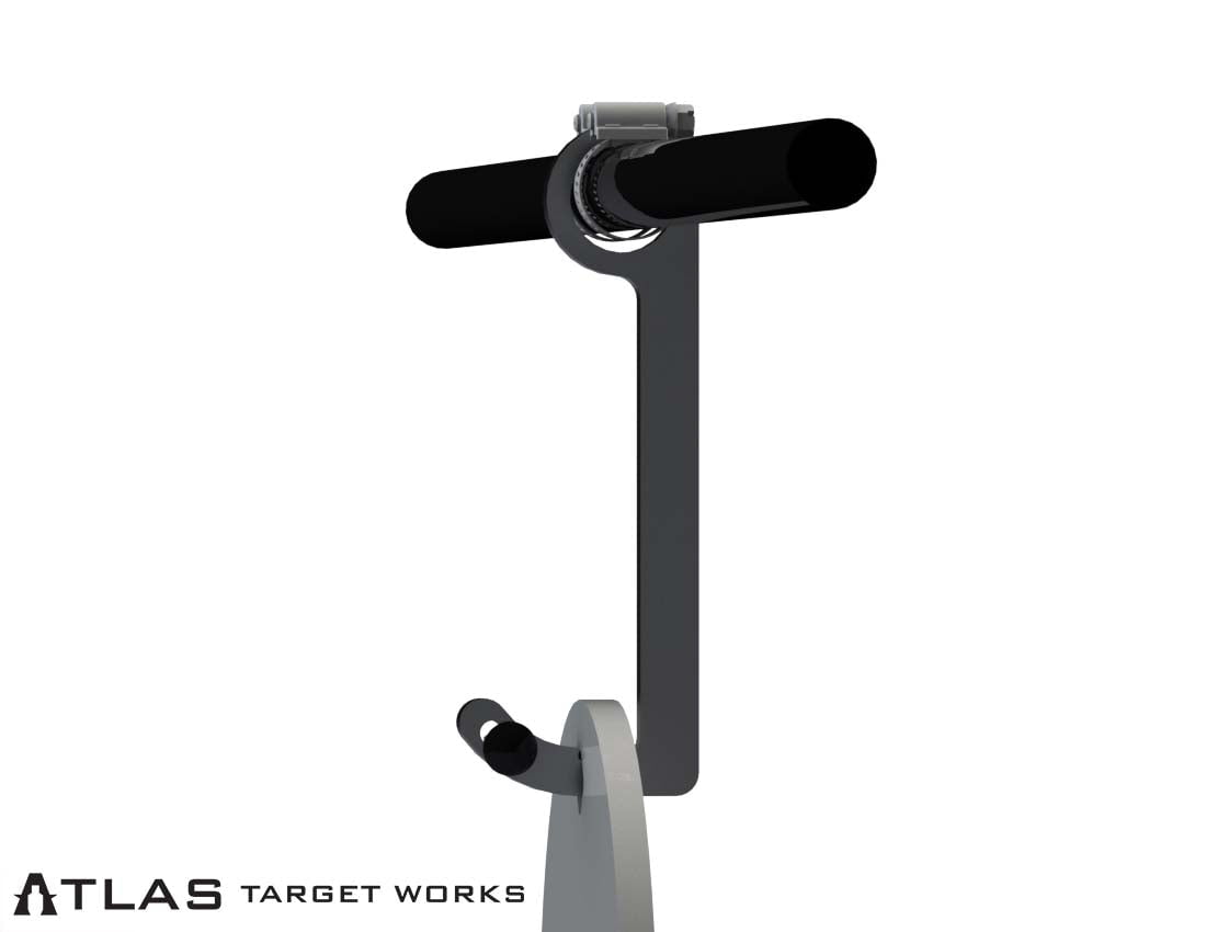 locking pipe hook assembly from the rear