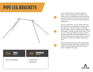 pipe leg bracket assembly instructions