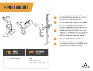 T-Post Mount Assembly Instructions