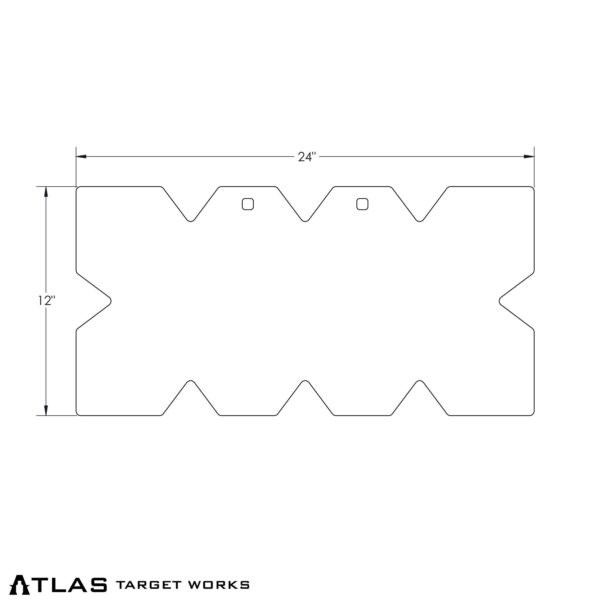 Centerfire Sight In Target - Atlas Target Works Centerfire Sight In Target - Atlas Target Works