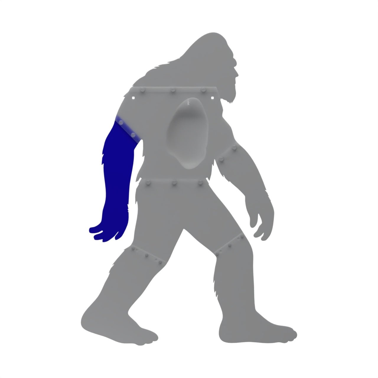 Bigfoot target – left arm sheetmetal replacement plate