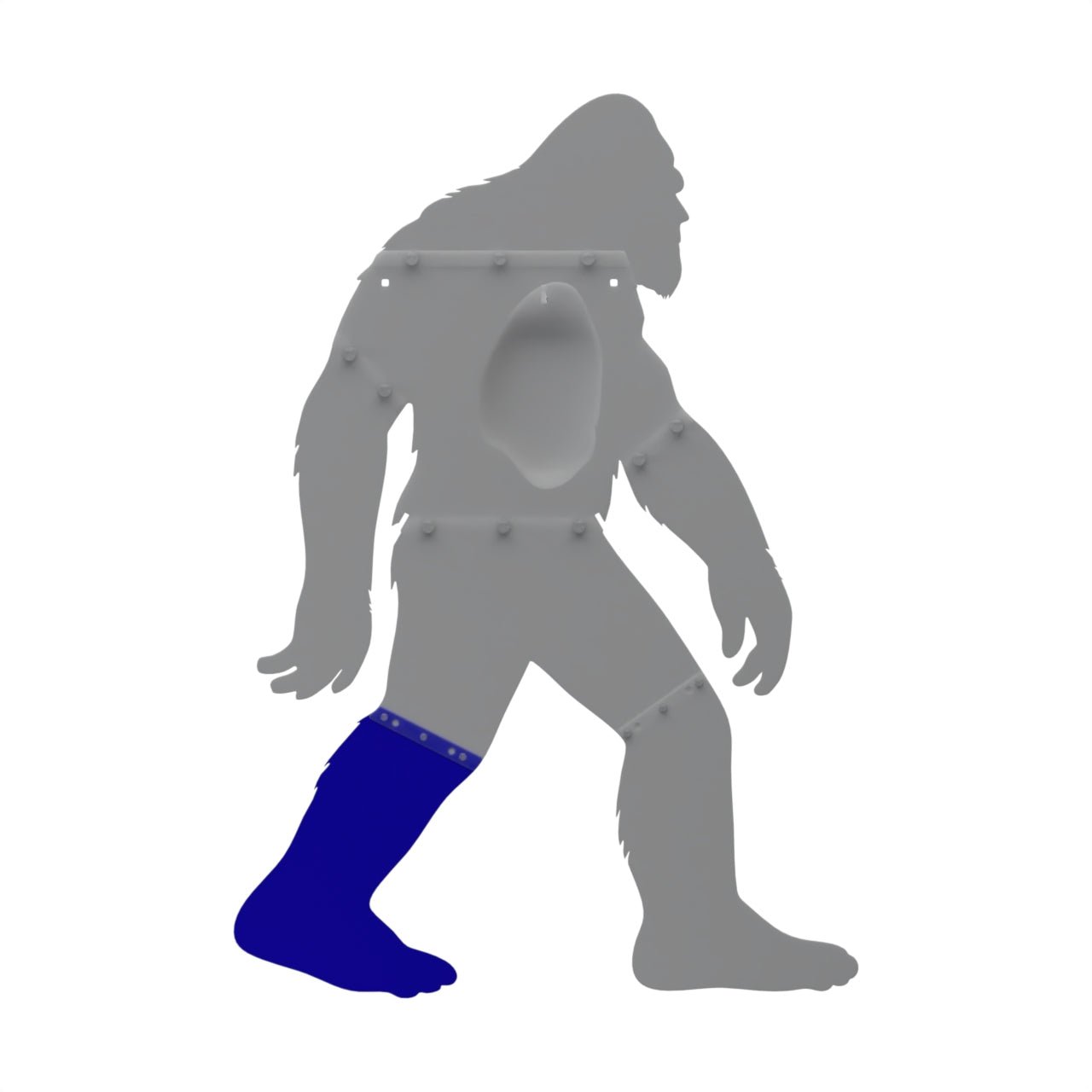 Bigfoot target – left leg sheetmetal replacement plate