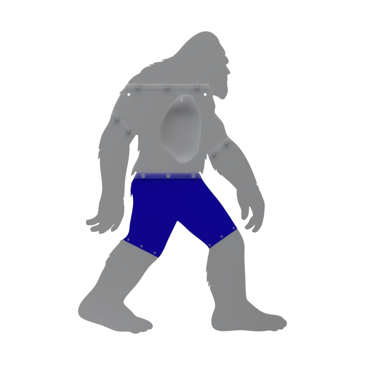 Bigfoot target – pelvis sheetmetal replacement plate