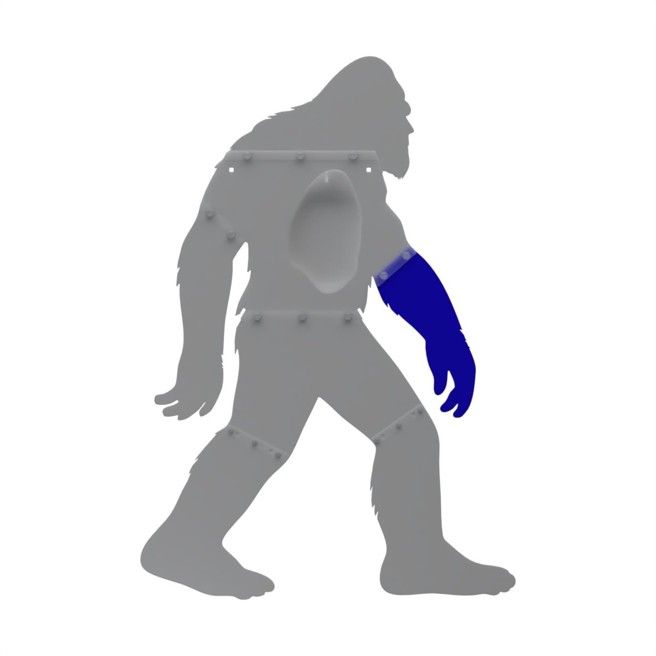 Bigfoot target – right arm sheetmetal replacement plate