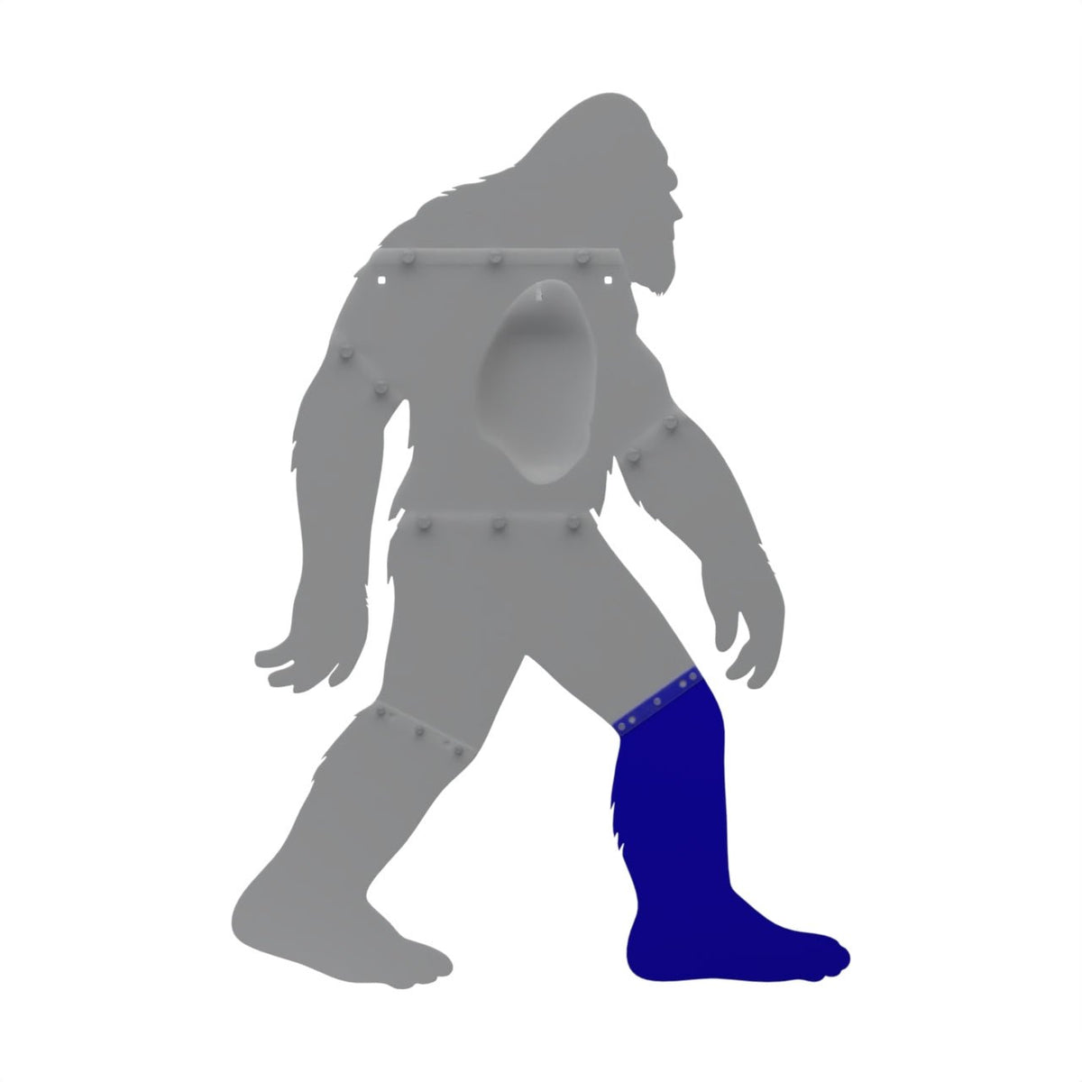 Bigfoot target – right leg sheetmetal replacement plate