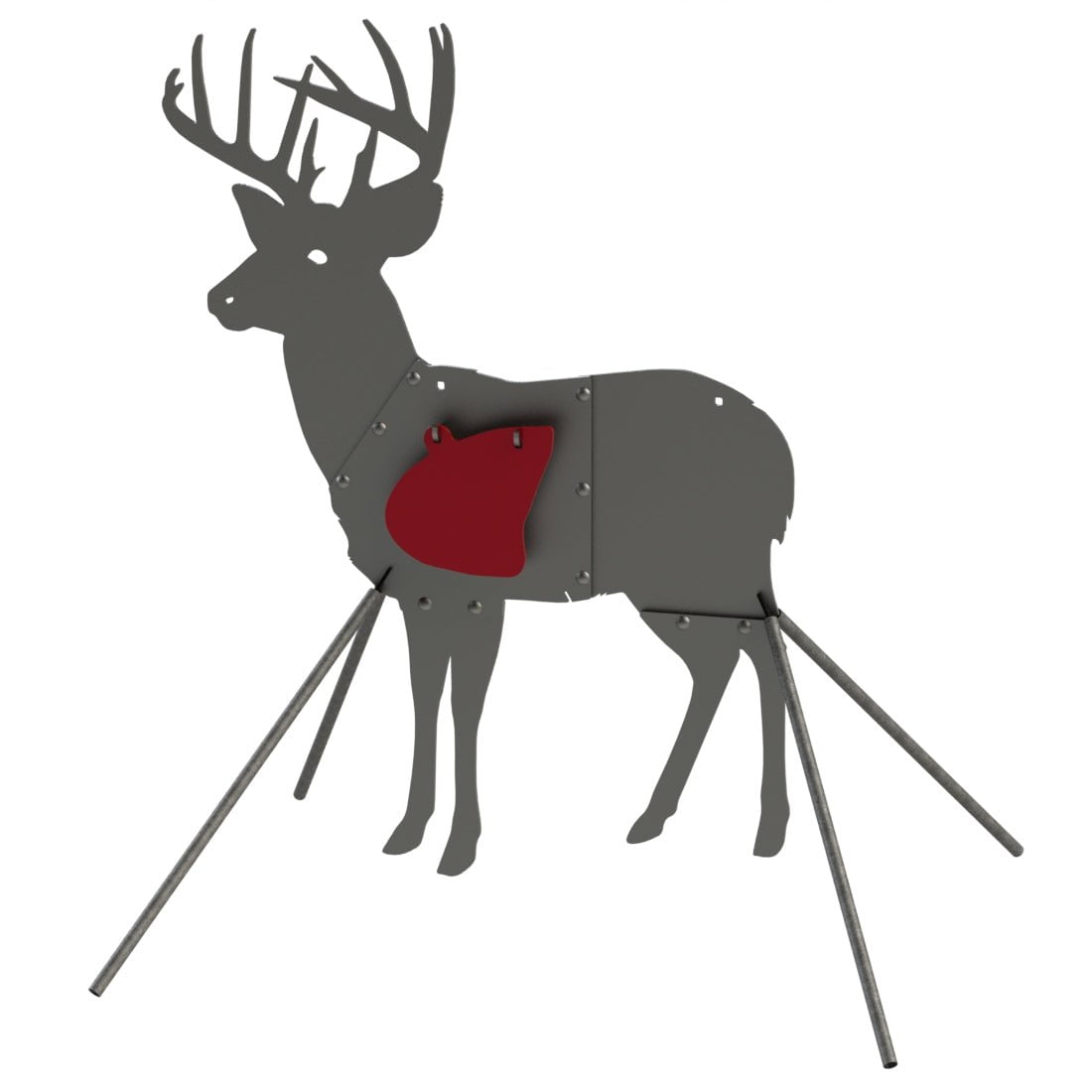 full size whitetail deer target with mobile base legs
