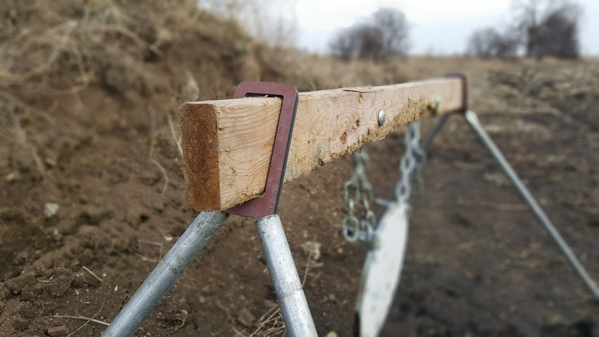 AR500 DIY Gong Hanger Brackets example side