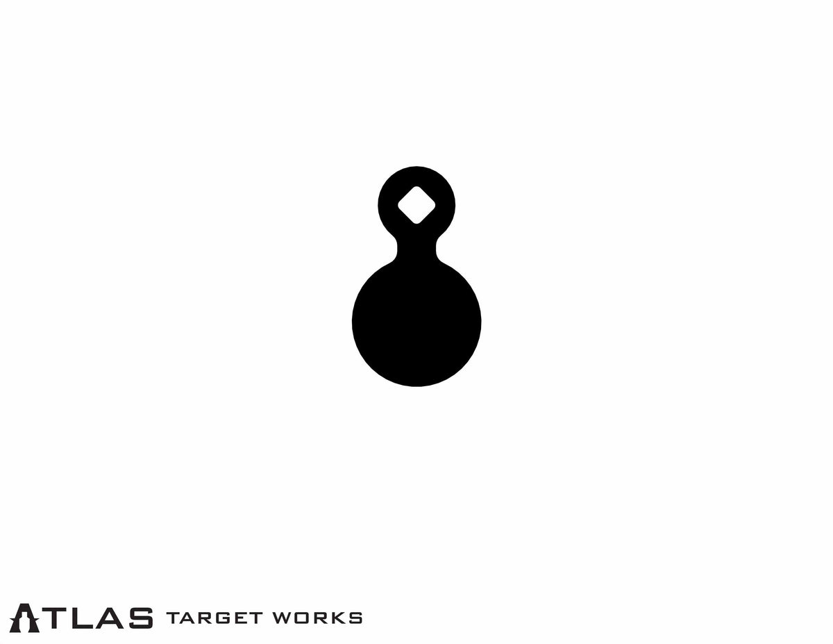 2.5"x1/4" AR400 Gong