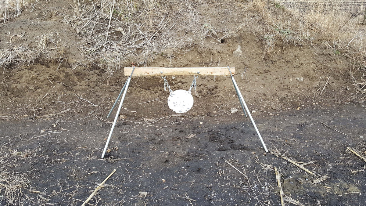 AR500 DIY Gong Hanger Brackets example front