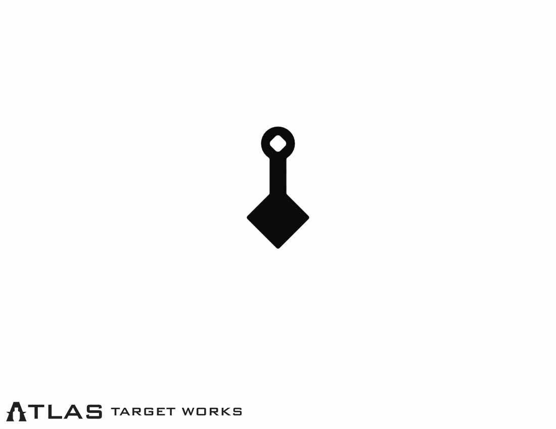 AR500 Diamond Gong - 2"