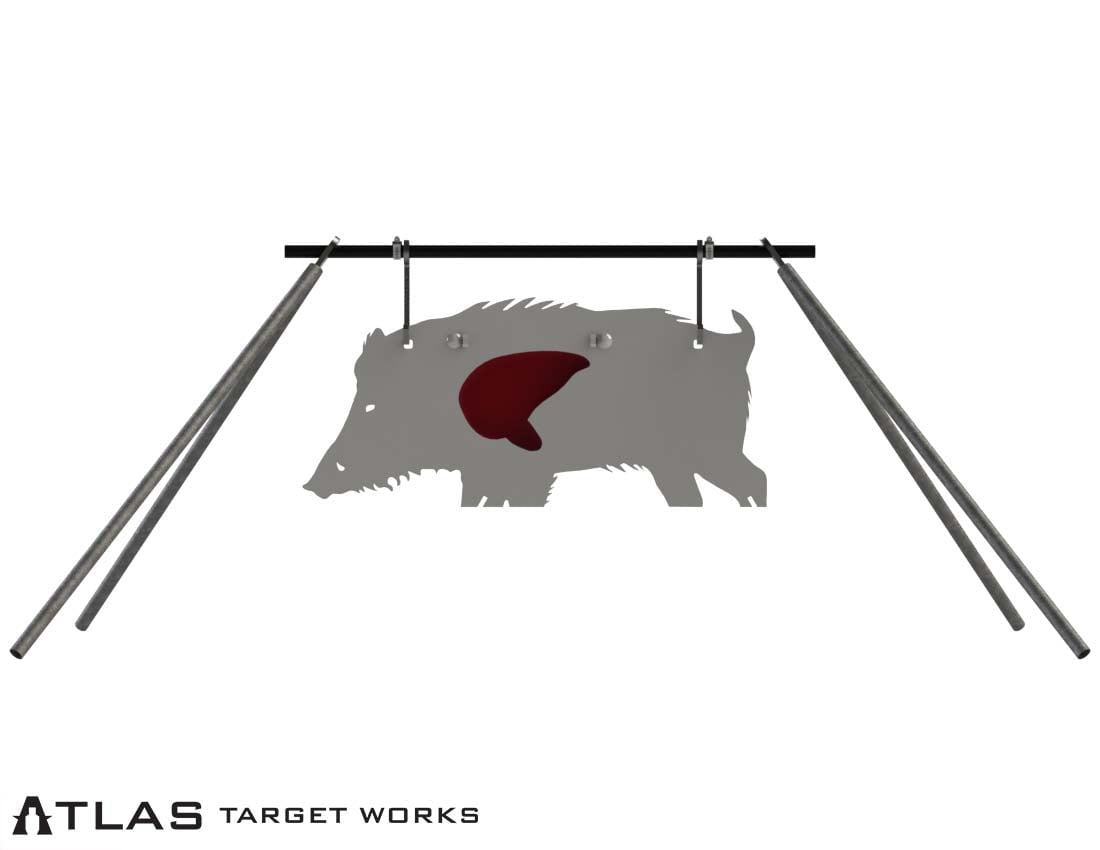 32" Feral Hog with gong hanger kit