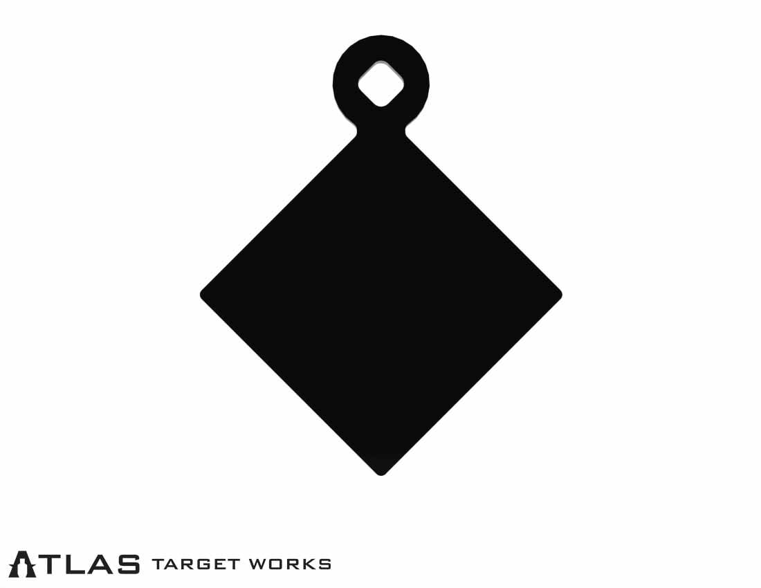 1/4" AR400 Steel Rimfire Diamond Gong - 4 inch