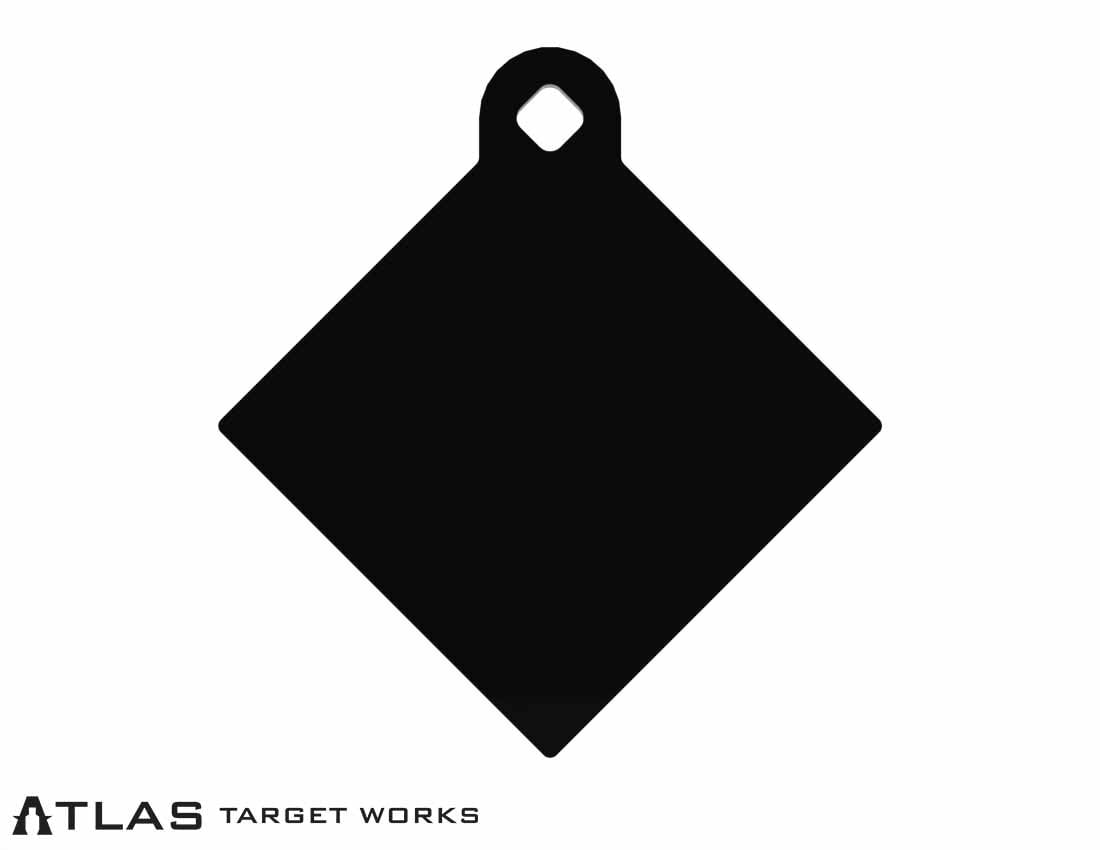 1/4" AR400 Steel Rimfire Diamond Gong - 5 inch