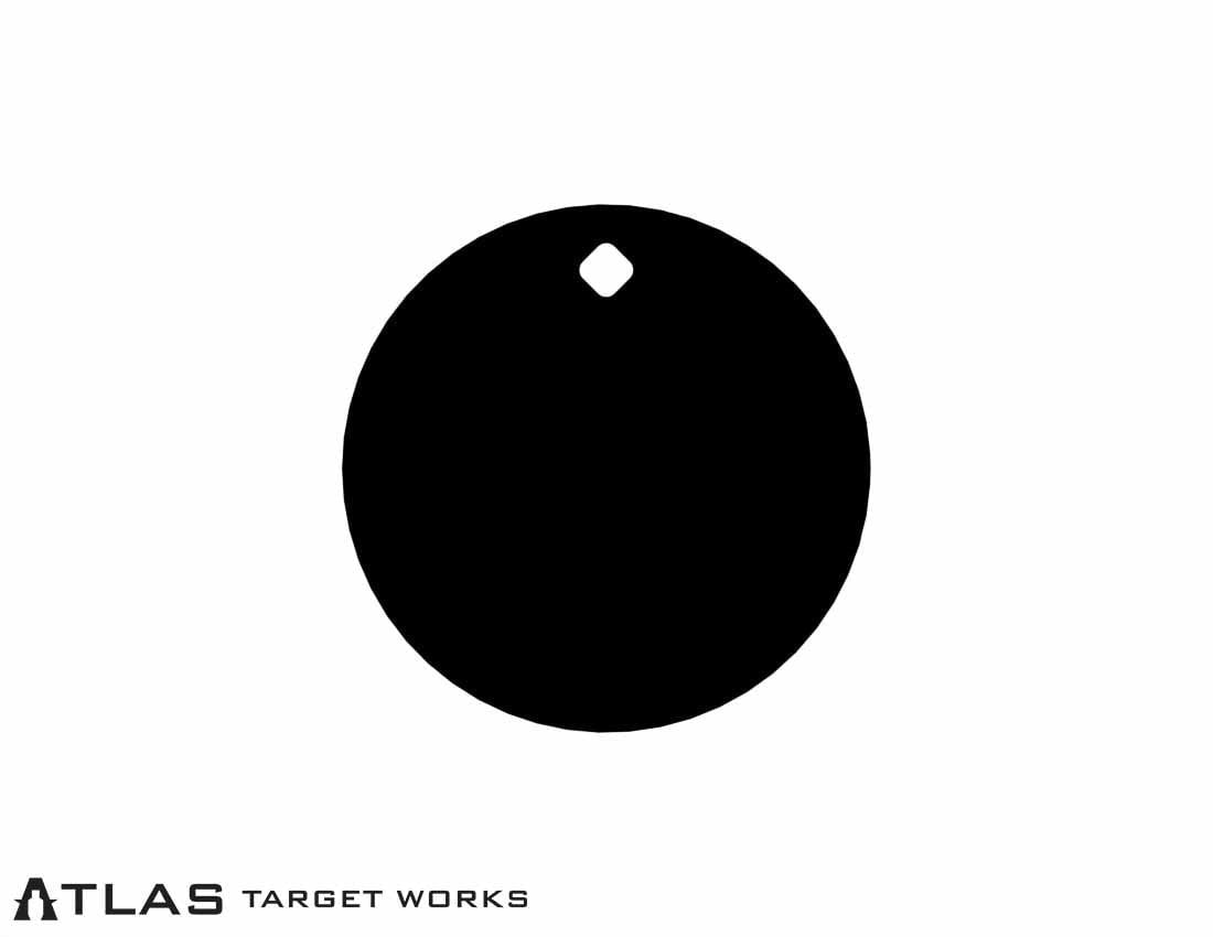 7" Round 1/4" AR500 Gong