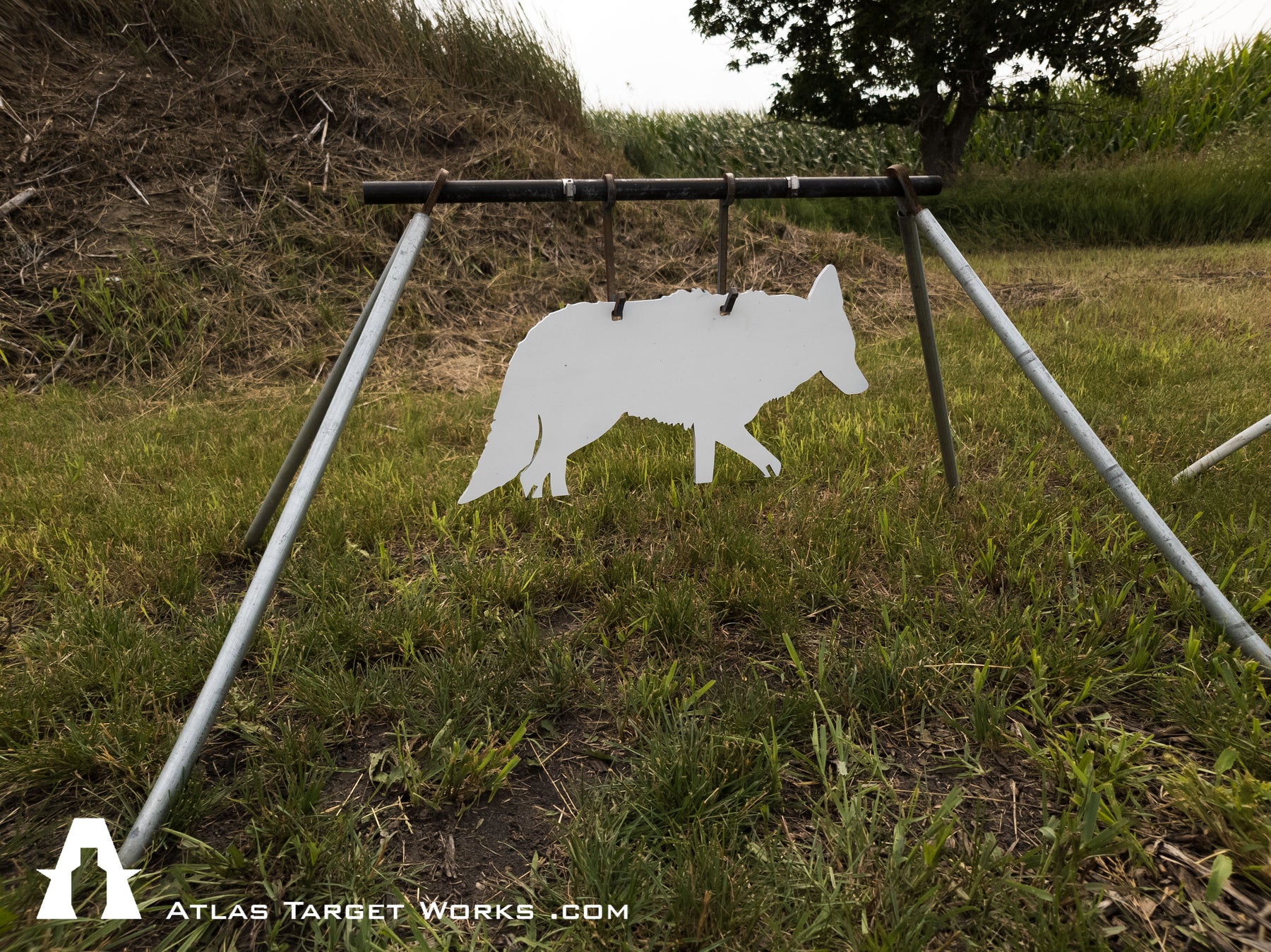 Predator Triangle Target AR500 Coyote/Predator Target - Atlas Target Works