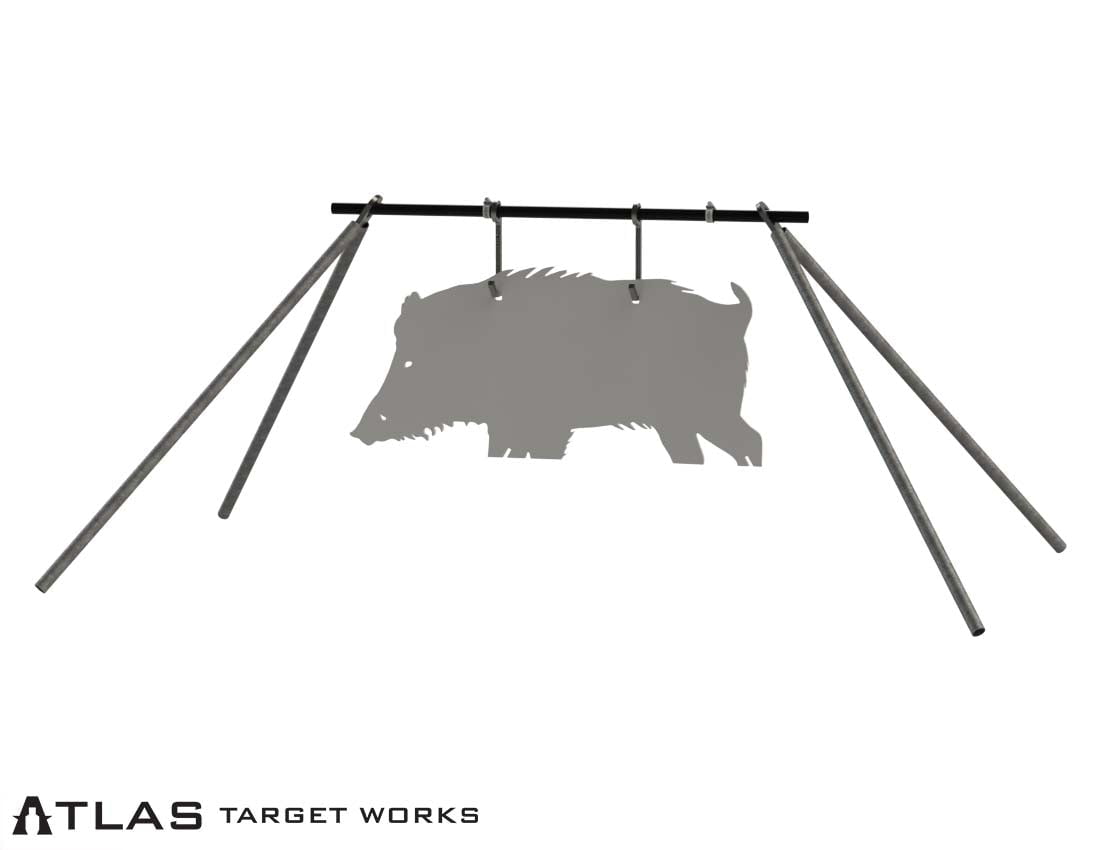 Ar500 Feral Hog Target with target hanger kit