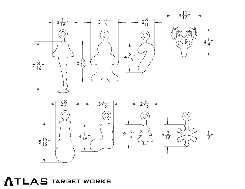 Christmas Rimfire Target Bundles