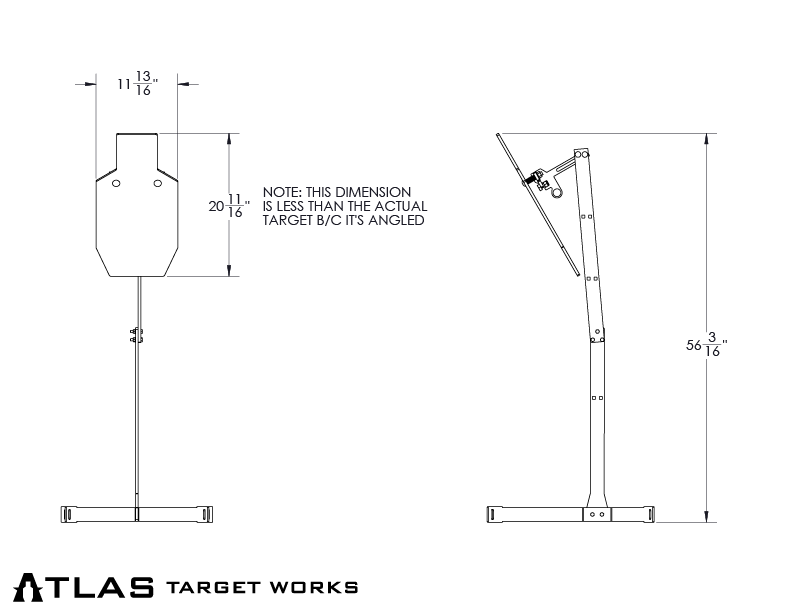 close range ar500 ipsc ac zone target dimensions