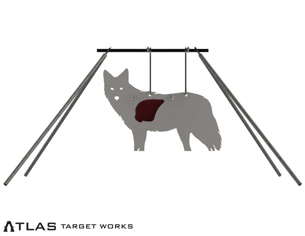 Full-Size Side Profile Reactive Coyote Target - Atlas Target Works