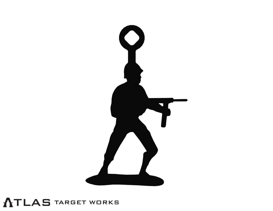 Green Army Men Rimfire Target - Grease Gun