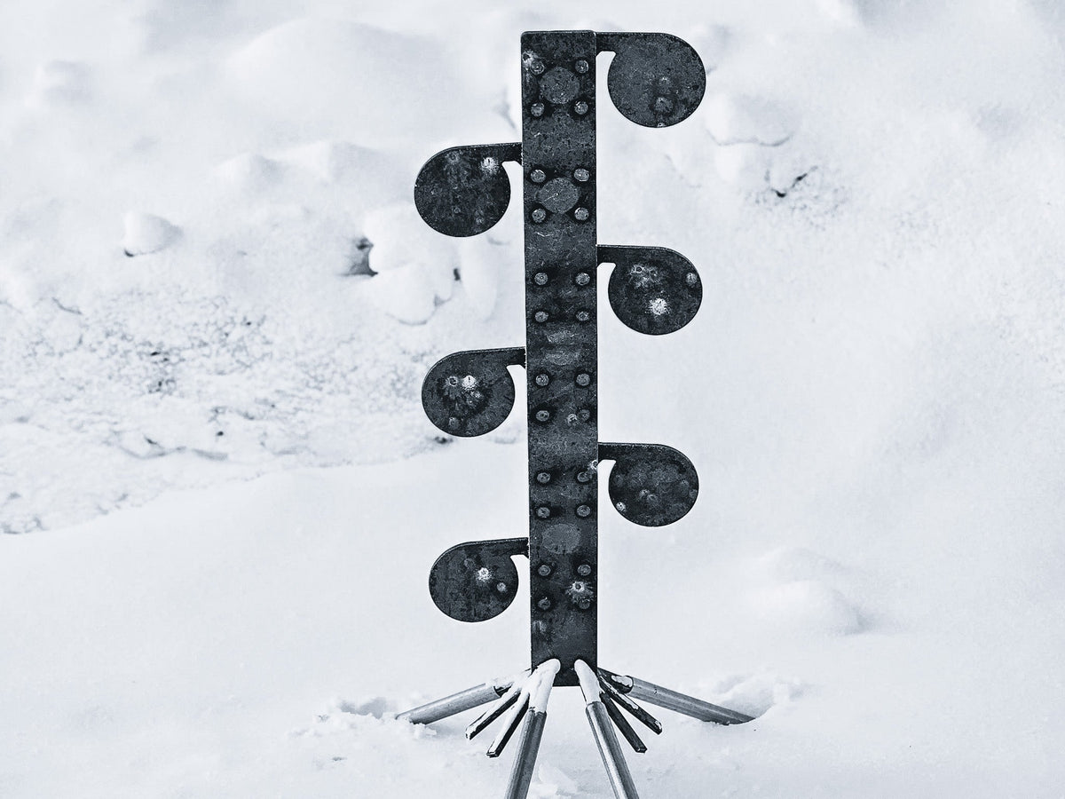 1/4" AR500 Rimfire Dueling Tree - picture front view