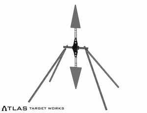 Rimfire Spinner Target - Skinny triangles