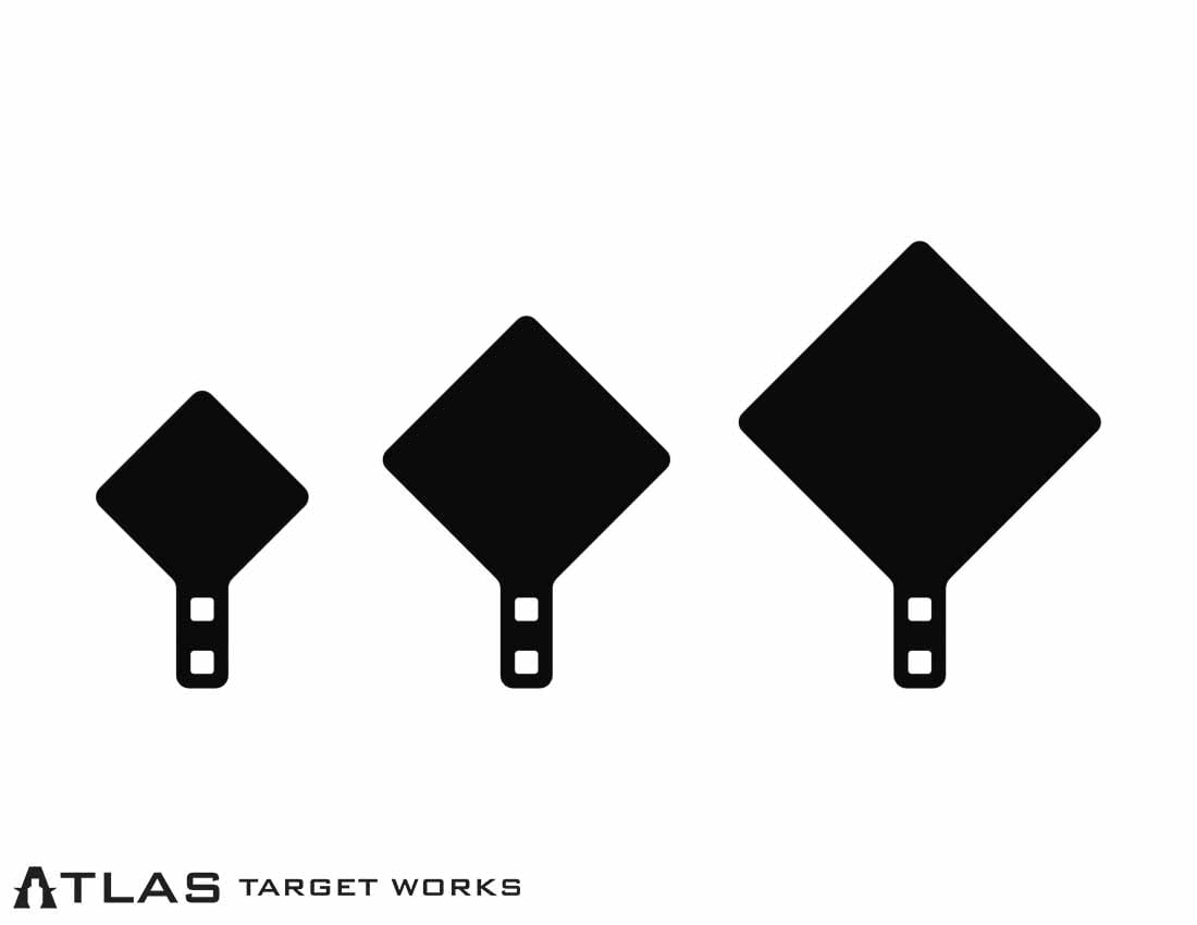 Rimfire Spinner Targets diamonds
