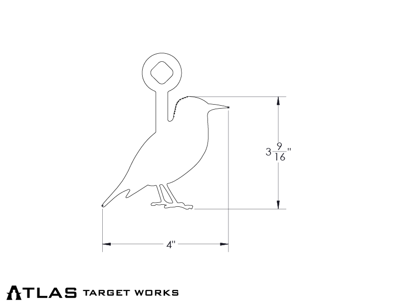 ar500 rimfire starling target dimensions