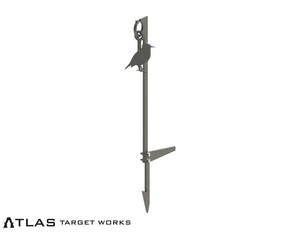 ar500 rimfire starling target on stake base stand