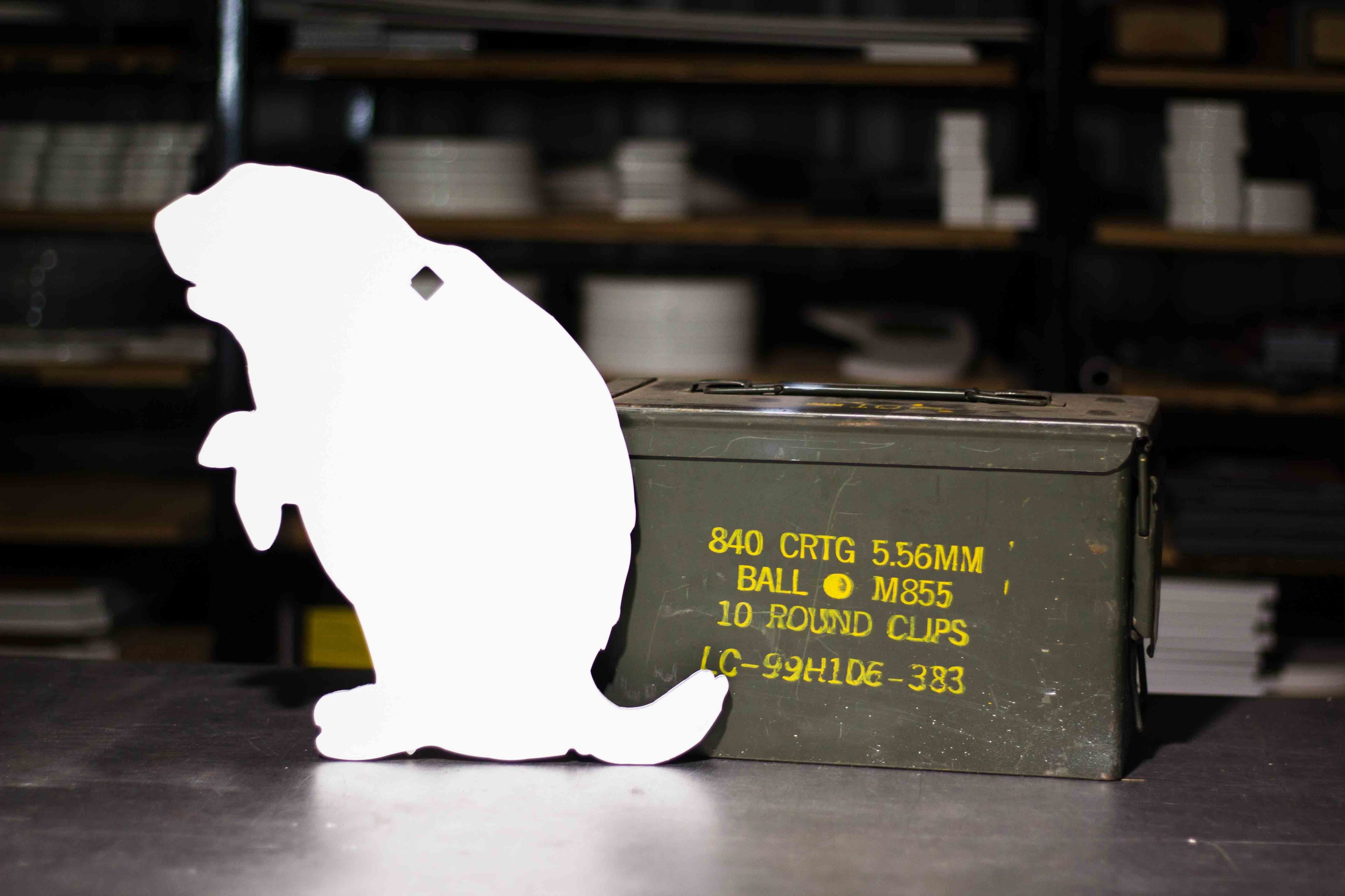 Groundhog/Woodchuck Gong - Full-Size - Atlas Target Works